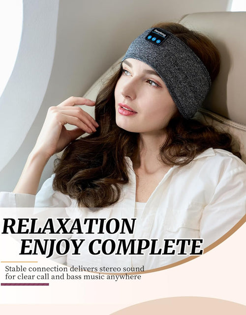 Load image into Gallery viewer, Sleep Headphones Wireless, Bluetooth Sports Headband Headphones with Ultra-Thin HD Stereo Speakers Perfect for Sleeping,Workout,Jogging,Yoga,Insomnia, Air Travel, Meditation
