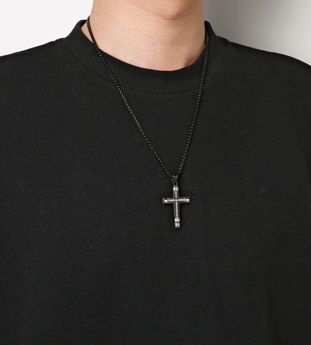 Philippians 4:13 Cross Pendant STRENGTH Bible Verse Stainless Steel Necklace 3 Colors Available