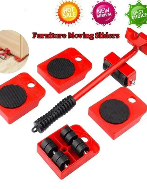 Load image into Gallery viewer, EasyGlide Furniture Mover Set – Heavy Lifter Bar &amp; Slider Wheels for Effortless Moving
