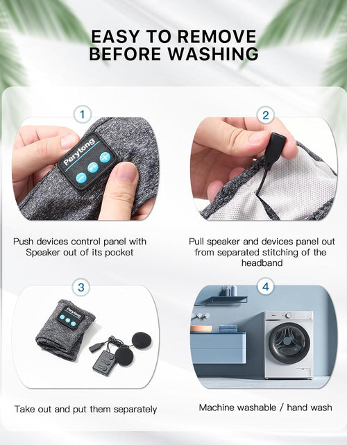 Load image into Gallery viewer, Sleep Headphones Wireless, Bluetooth Sports Headband Headphones with Ultra-Thin HD Stereo Speakers Perfect for Sleeping,Workout,Jogging,Yoga,Insomnia, Air Travel, Meditation
