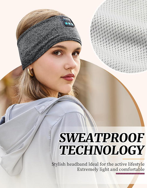 Load image into Gallery viewer, Sleep Headphones Wireless, Bluetooth Sports Headband Headphones with Ultra-Thin HD Stereo Speakers Perfect for Sleeping,Workout,Jogging,Yoga,Insomnia, Air Travel, Meditation
