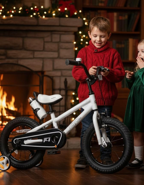 Load image into Gallery viewer, Kids Bike Boys Girls Freestyle Bicycle 12 14 16 Inch with Training Wheels, 16 18 20 with Kickstand Child'S Bike, Blue Red White Pink Green Orange
