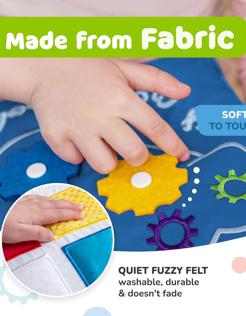 Load image into Gallery viewer, Quiet Book Montessori Toys for 1 2 3 Year Old, Busy Book for Toddlers 1-3 Travel Toy with Preschool Learning Activities, Educational Toy with 9 Sensory Toddler Activities for Boys &amp; Girls
