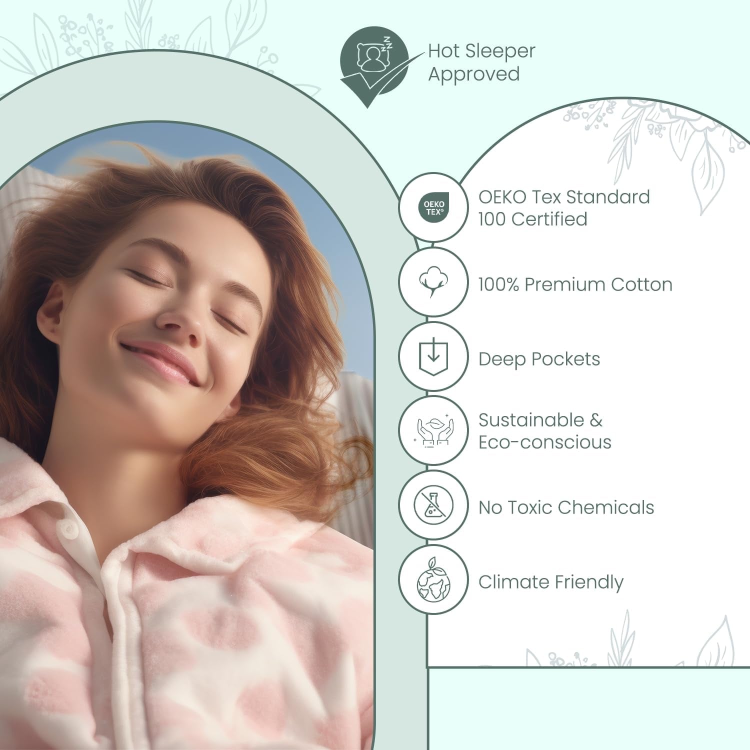 Feather & Stitch 500 Thread Count California King Size Cotton Sheets Dark Blue 4 Piece Damask Stripe Sheet Set 18 Inch Deep Pocket Sateen Weave Striped Sheets with 2 Pillowcases Luxury Bedding