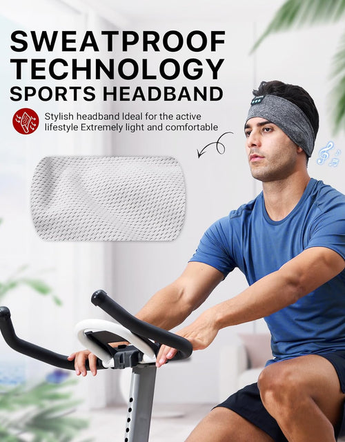 Load image into Gallery viewer, Sleep Headphones Wireless, Bluetooth Sports Headband Headphones with Ultra-Thin HD Stereo Speakers Perfect for Sleeping,Workout,Jogging,Yoga,Insomnia, Air Travel, Meditation
