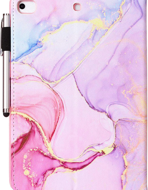 Load image into Gallery viewer, Ipad Mini 5 Case Mini 4 Mini 3 2 Cover,  Smart Wake Sleep Flip Stand Case Soft PU Leather Protective Case with Card Slot Pen Holder for Apple Ipad Mini 1 2 3 4 5 - Pink Marble
