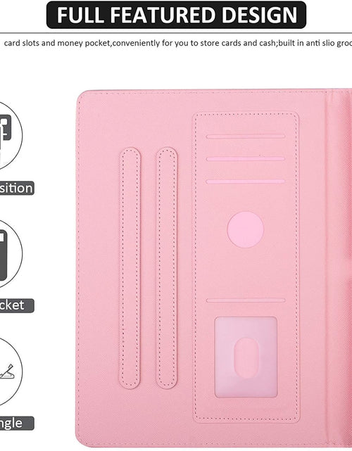 Load image into Gallery viewer, Ipad Mini 5 Case Mini 4 Mini 3 2 Cover,  Smart Wake Sleep Flip Stand Case Soft PU Leather Protective Case with Card Slot Pen Holder for Apple Ipad Mini 1 2 3 4 5 - Pink Marble
