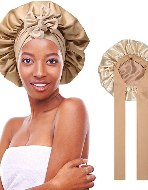 Load image into Gallery viewer, Silk-Like Satin Double-Layer Hair Cap
